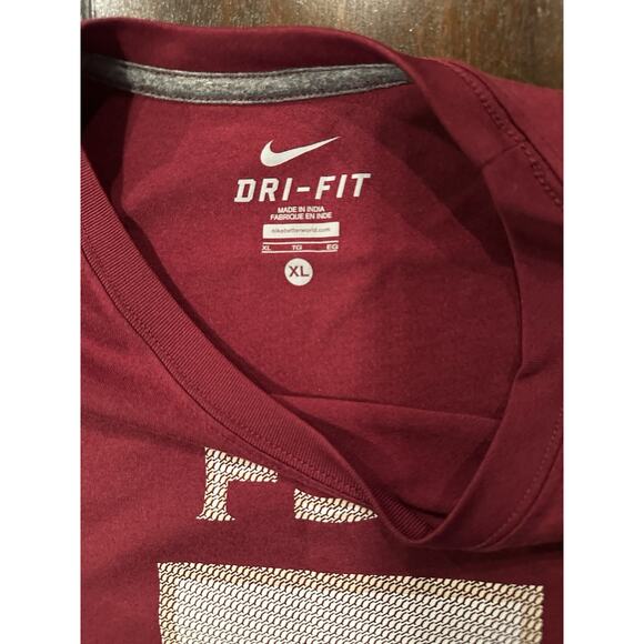 Nike Men's XL T-Shirt 2014 BCS National Championship FSU #5 Short Sleeve Red - Picture 3 of 7